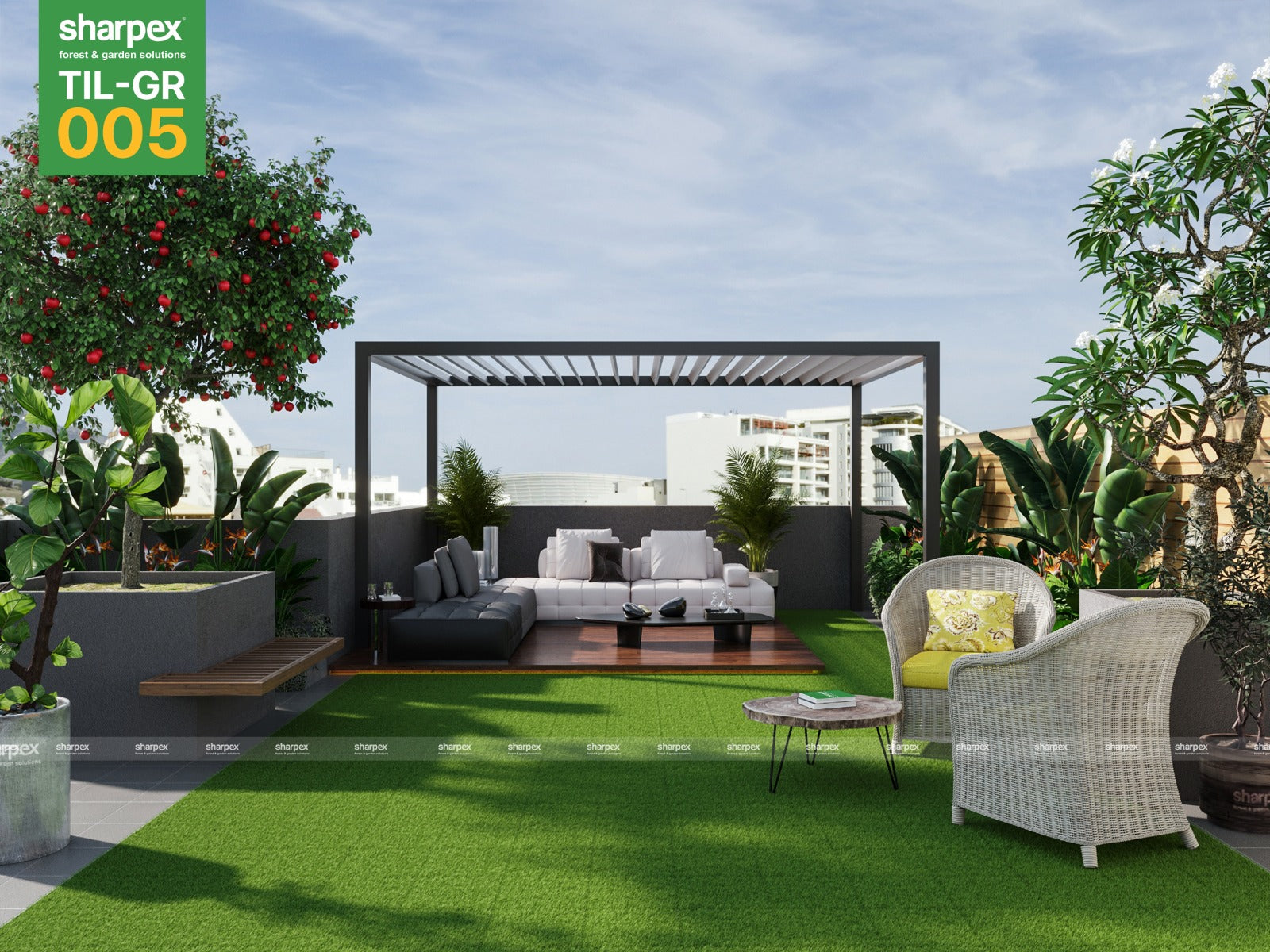 Artificial Grass Deck Tile