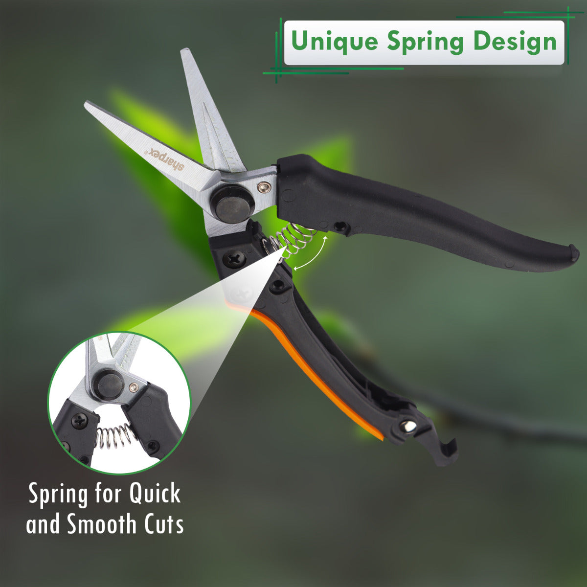 Heavy-Duty Professional Pruning Shears with Nylon Handle