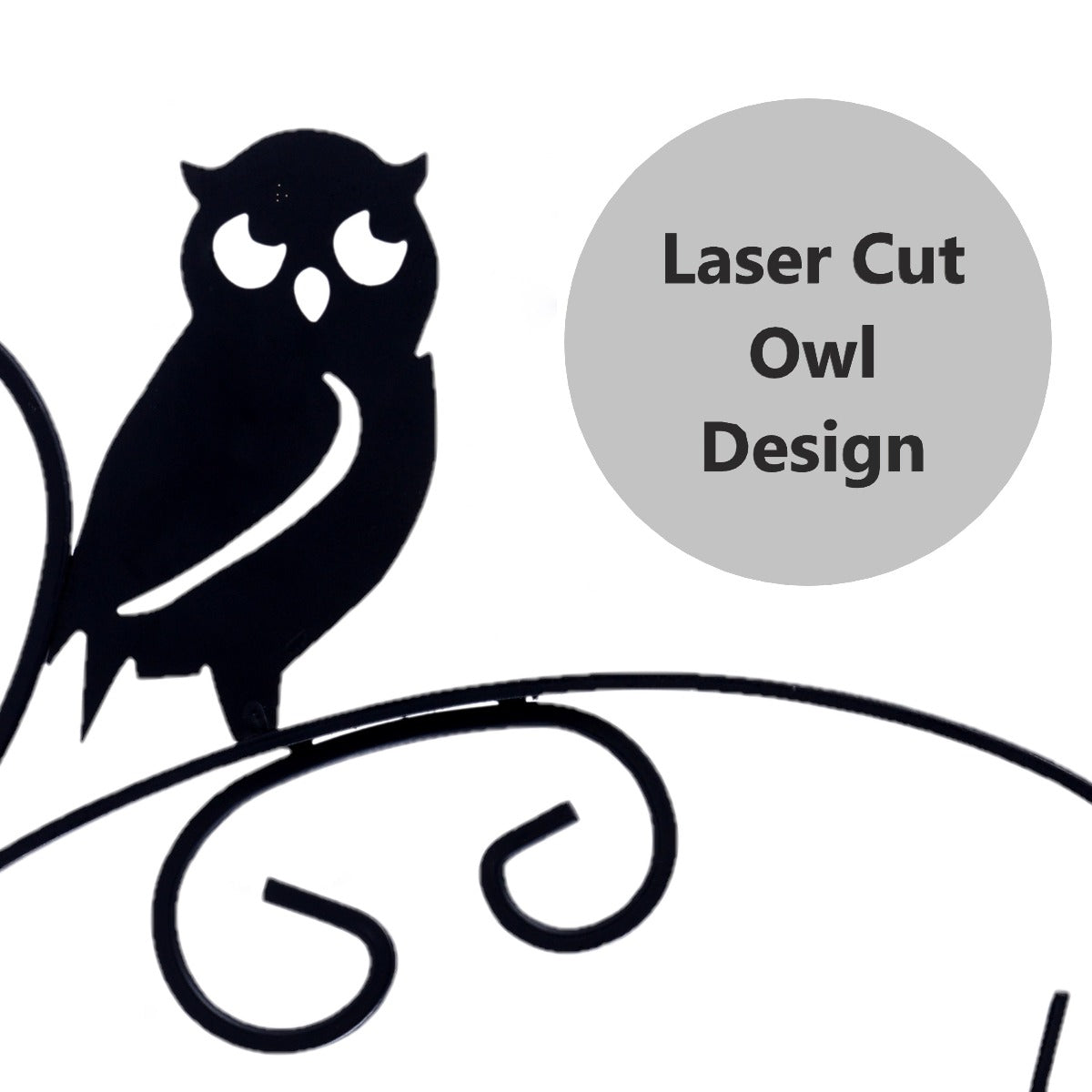 Bracket Owl Shape - Black (BRK-BL-004)