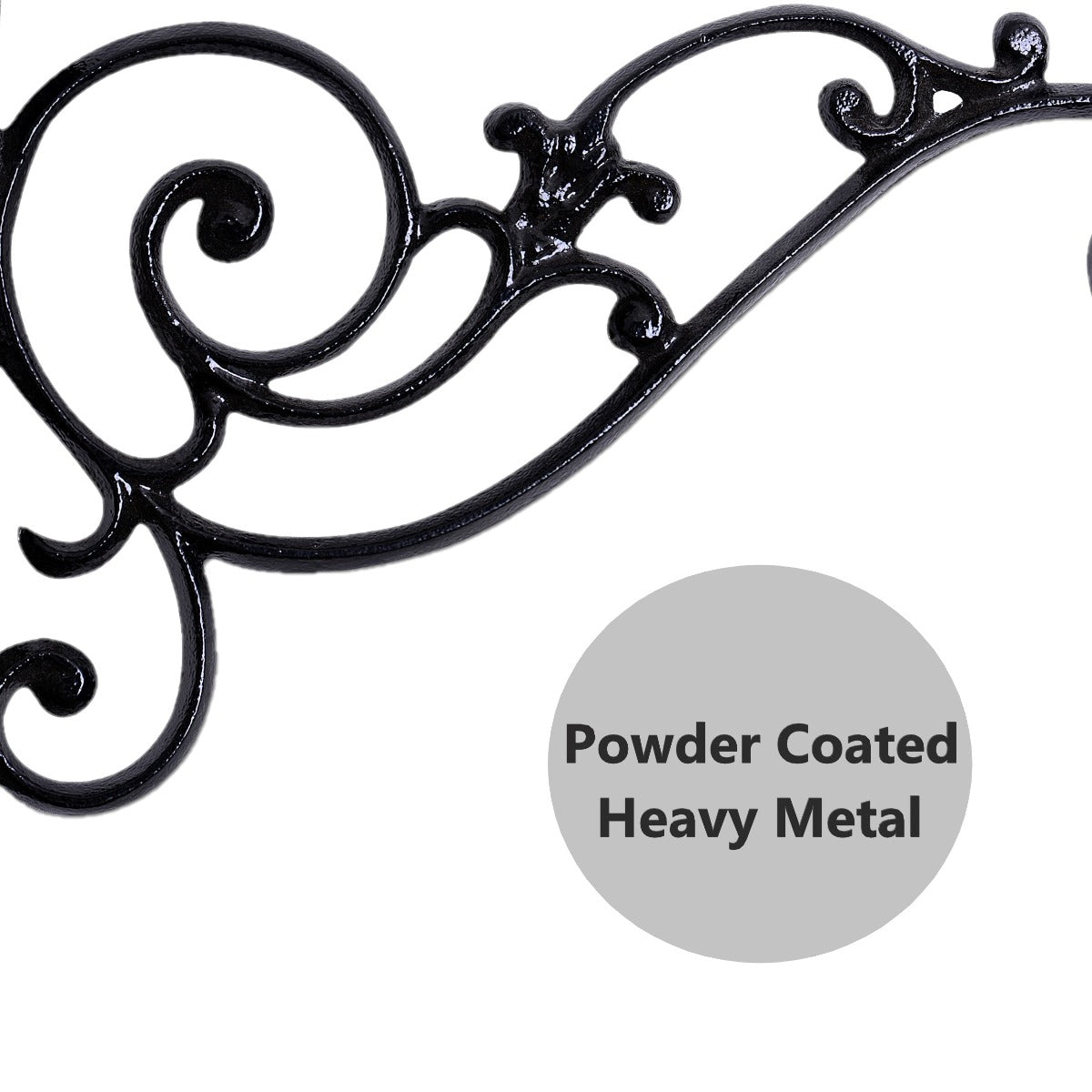 Iron Wall Bracket - Black  (BRK-BL-006)