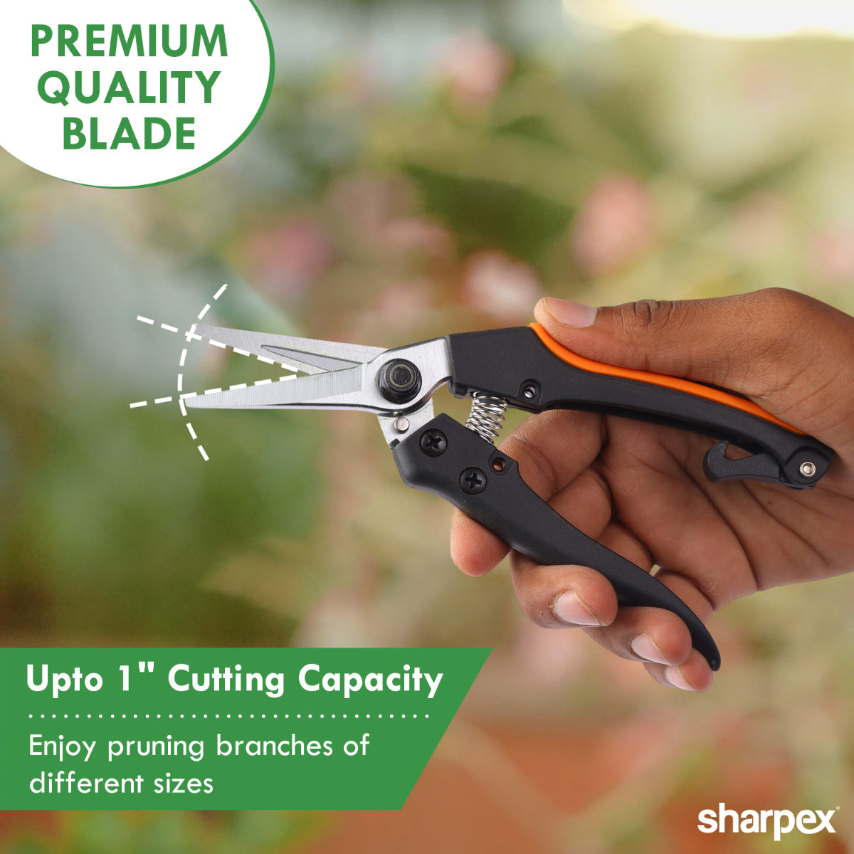 Heavy-Duty Professional Pruning Shears with Nylon Handle