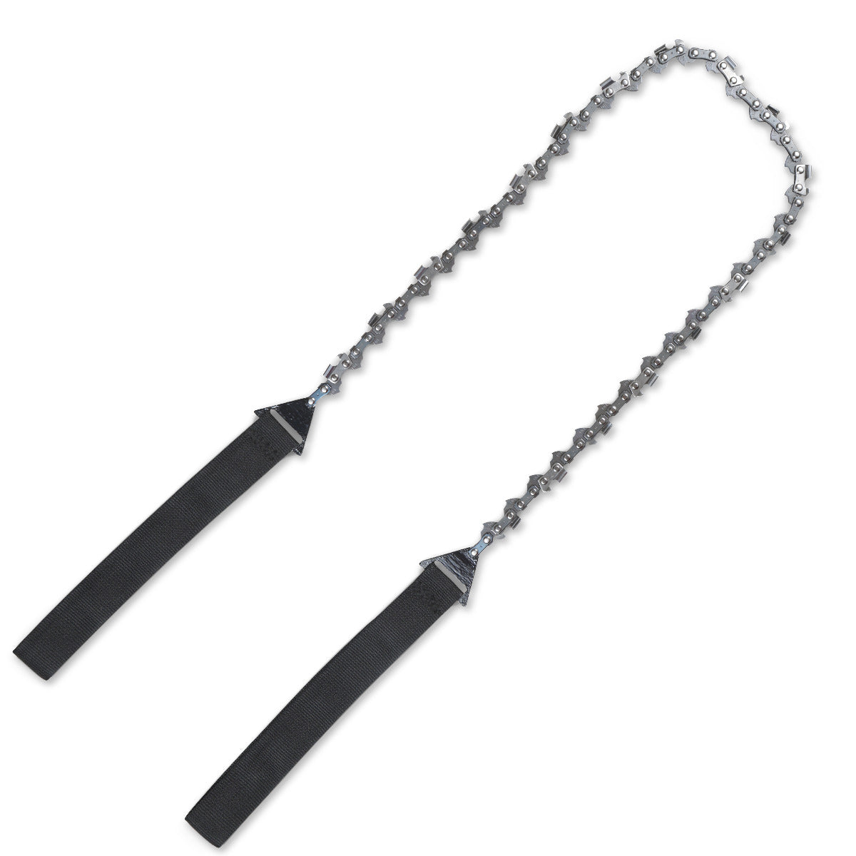 Sharpex 40" Pocket Chainsaw Cutter with Grips | 3x Faster with 68Cm Long Heavy-Duty Steel Chain Folding Pull Saw | Manual Hand Saw Portable for Cutting Branches, Outdoor Survival Gear Camping Gadget