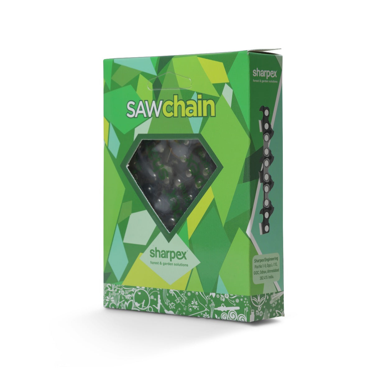 Sharpex Highly Durable 28-inch Length Chain for Chainsaw | 41 Teeth, 83 Drive Links, 3/8 Pitch Low Kickback Chain l .058-inch Guage l Full Chisel Heavy Duty Silver Spare Chain Compatible with Sharpex 28-inch Chainsaw Only | Easy to Install (1 Piece Chain)