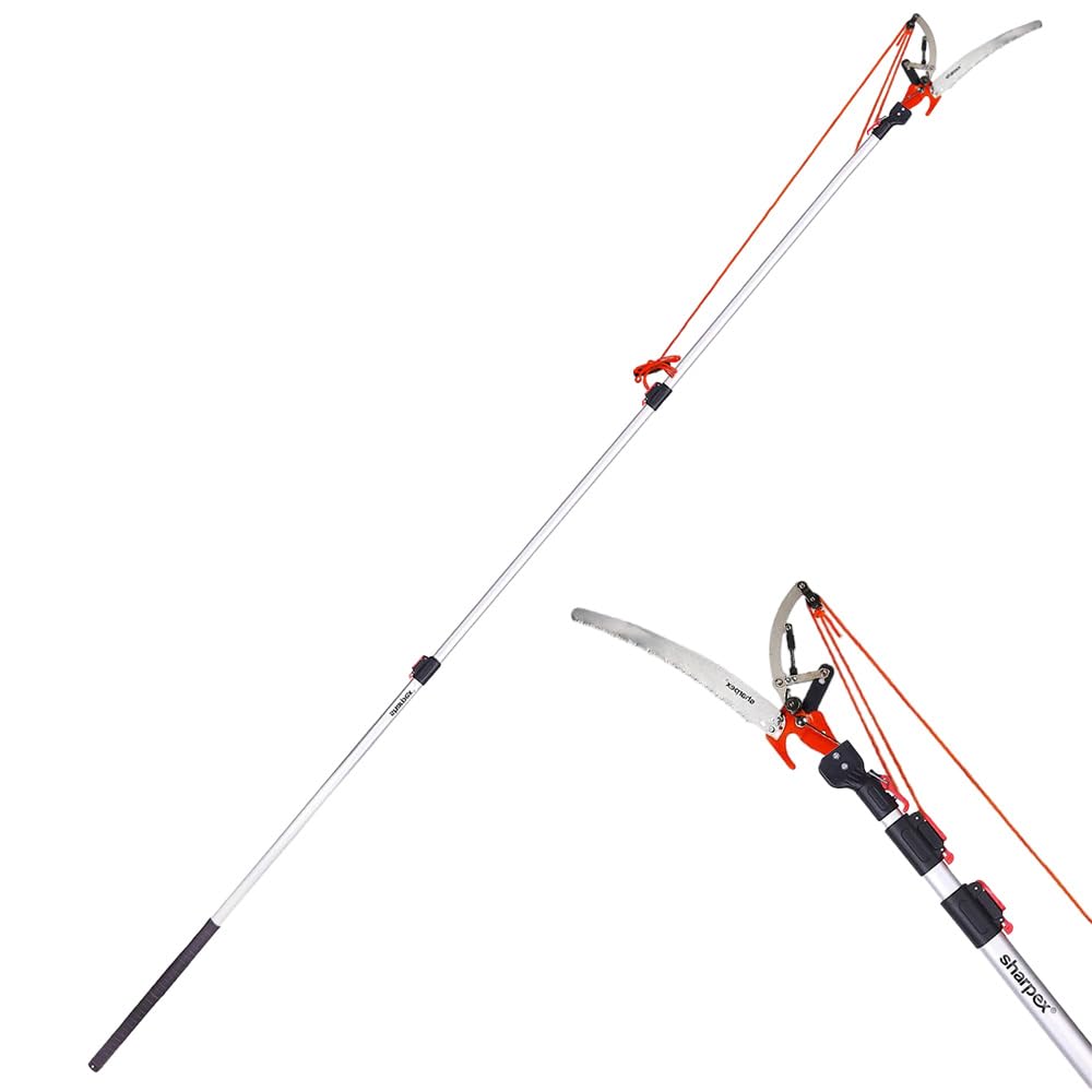 Sharpex 11 feet 3 Stage Telescopic Long Cutter for Tree Pruning