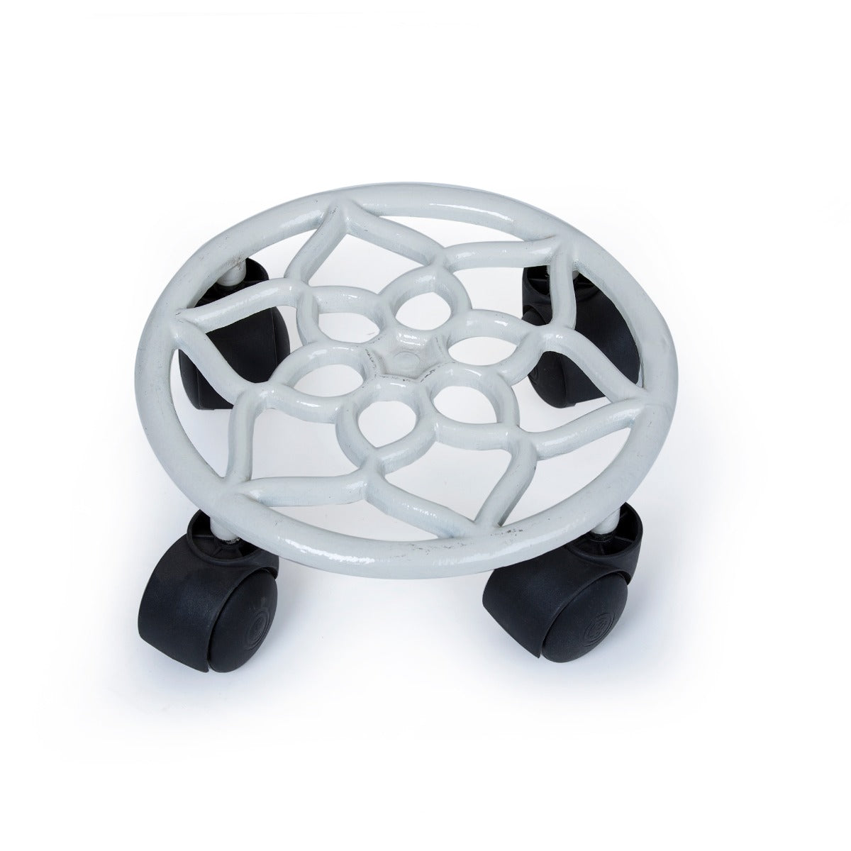 Metal Trolley - White - Set of 4 (CO4-TRL-WH-007)