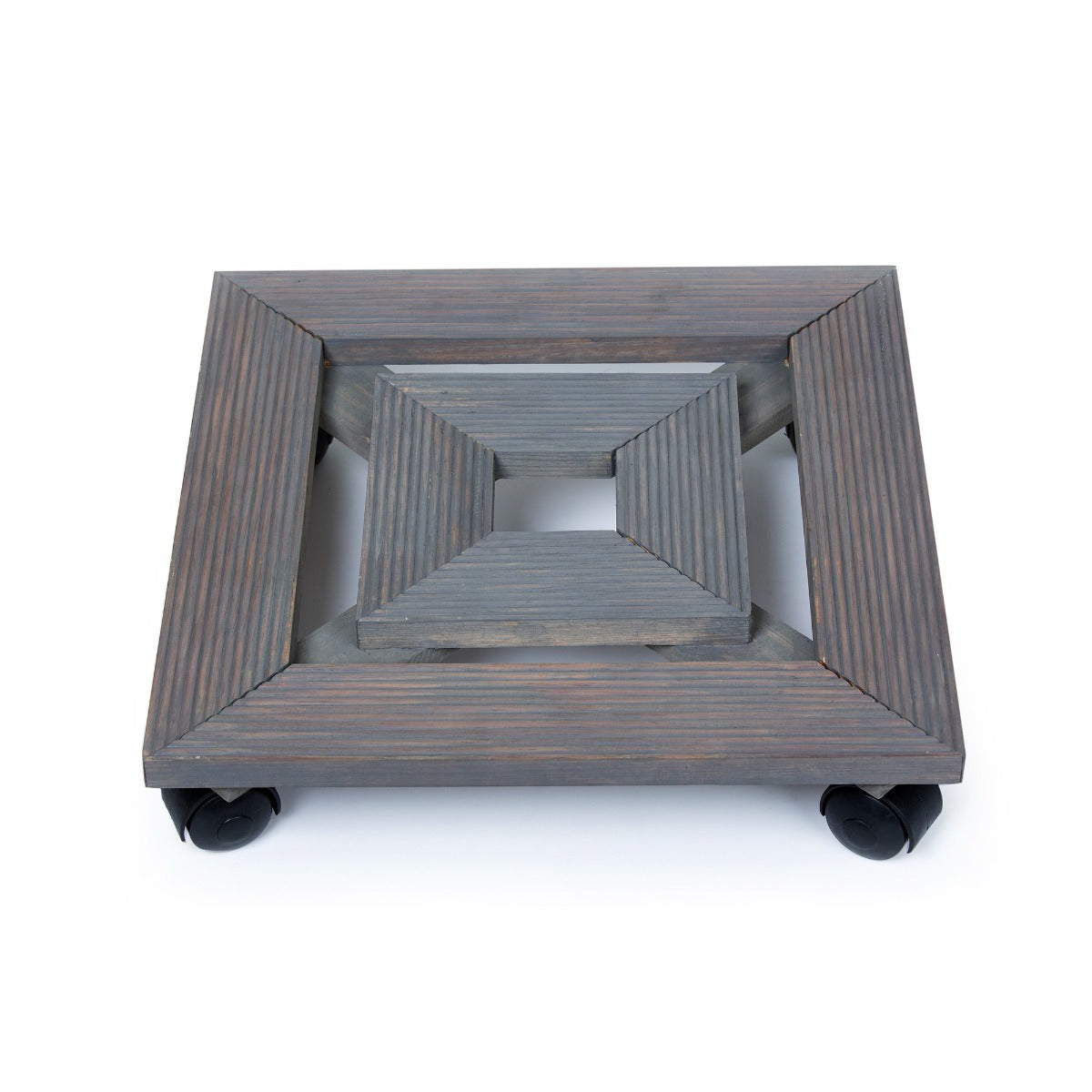 Wooden Trolley - Grey - Set of 4 (CO4-TRL-GY-014)