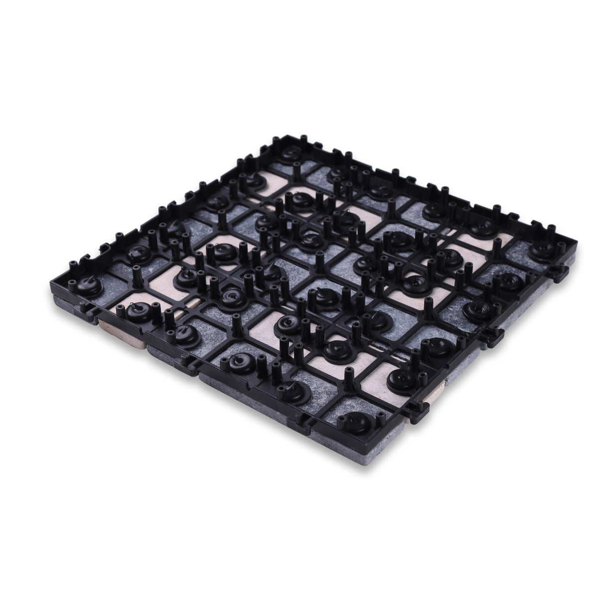 Sharpex Stone Deck Tiles with Interlocking | 1 Piece Stone Floor Decking Water Resistant Tile for Balcony, Terrace, Garden, Poolside