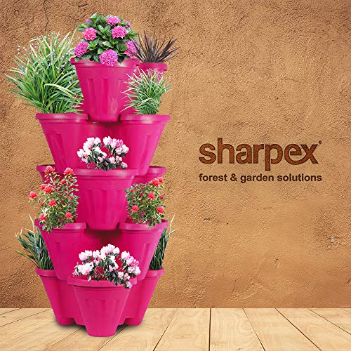 Garden Stacking Flower Pot( POT-PK-007 )