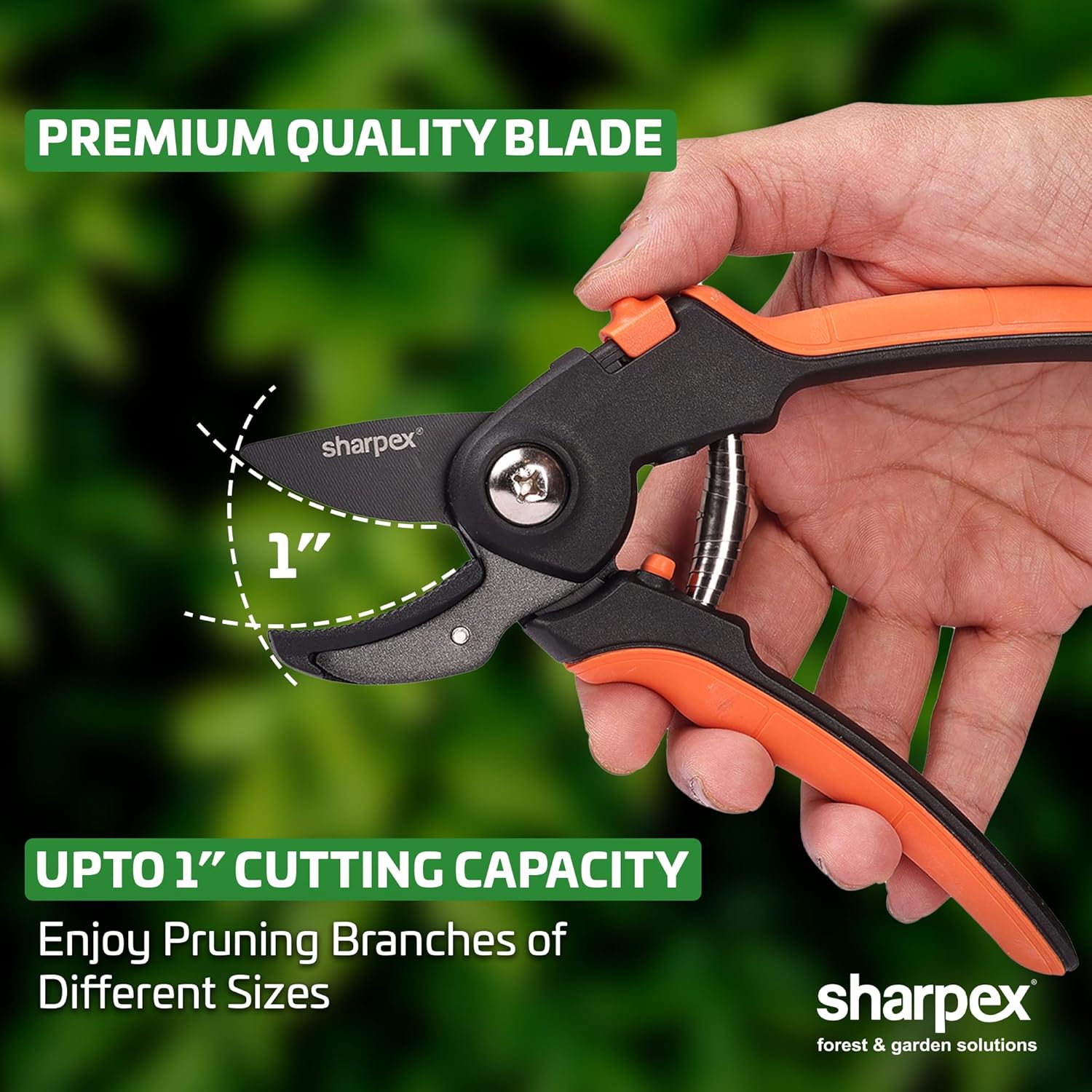 Heavy Duty 8 inch Garden Anvil Pruning Shears