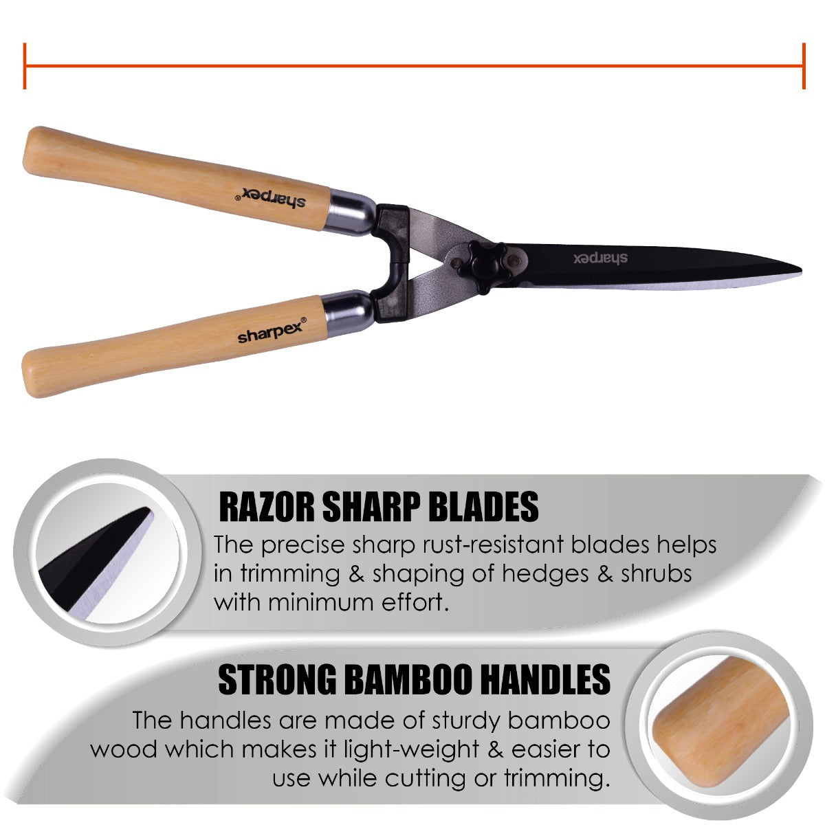 Heavy Duty 9 Inch Steel Blade Hedge Shear