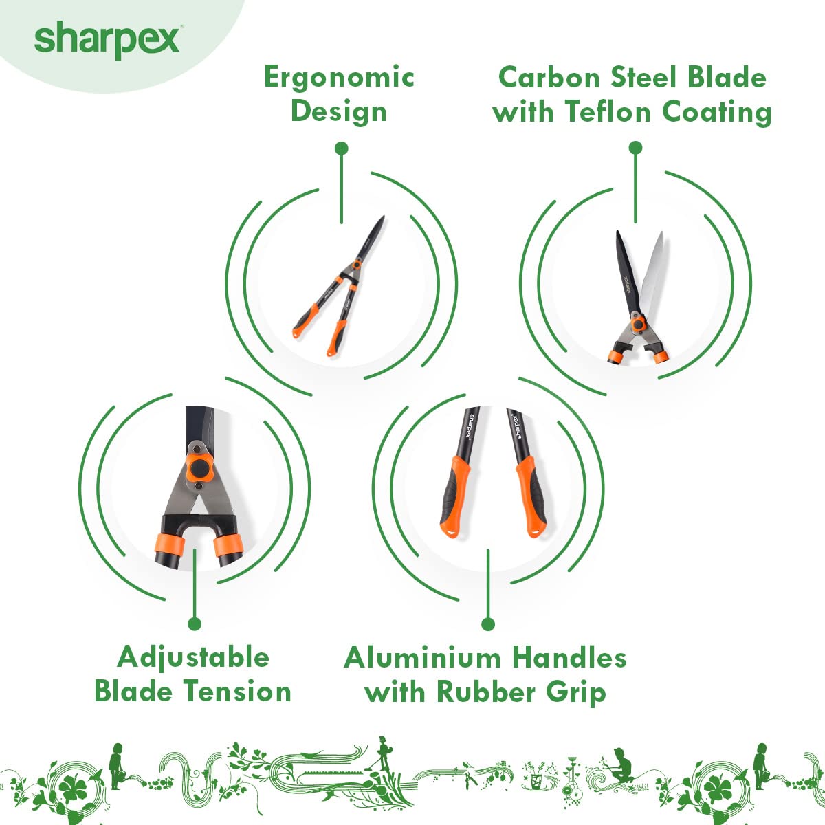 Hedge Shear with Aluminium Handles