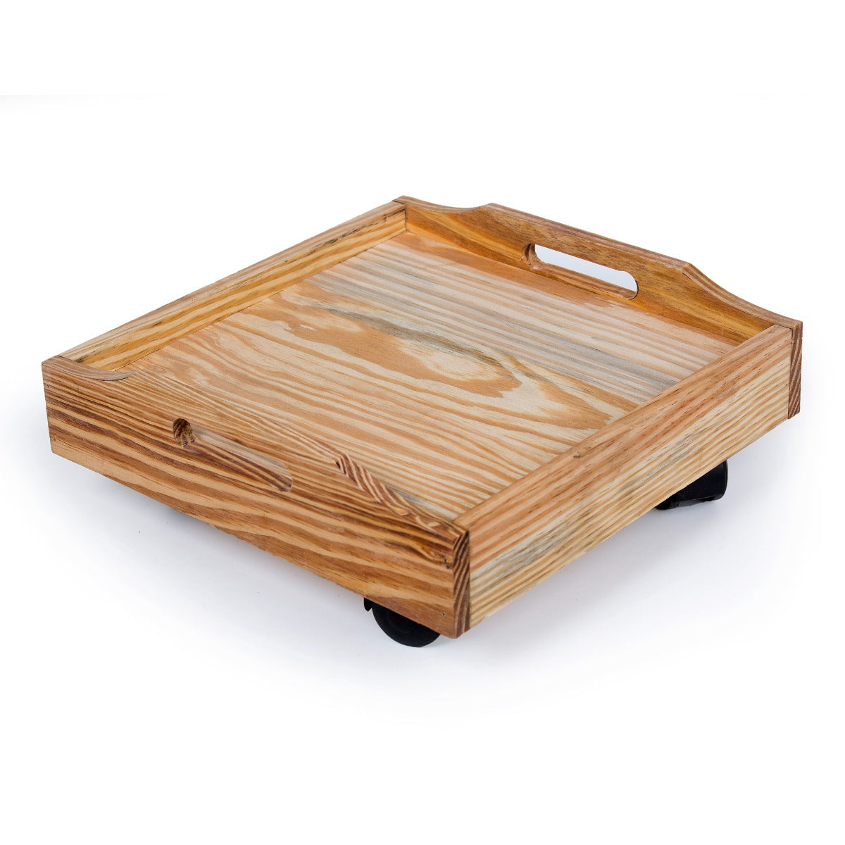 Wooden Trolley - Brown - Set of 4 (CO4-TRL-BR-012)