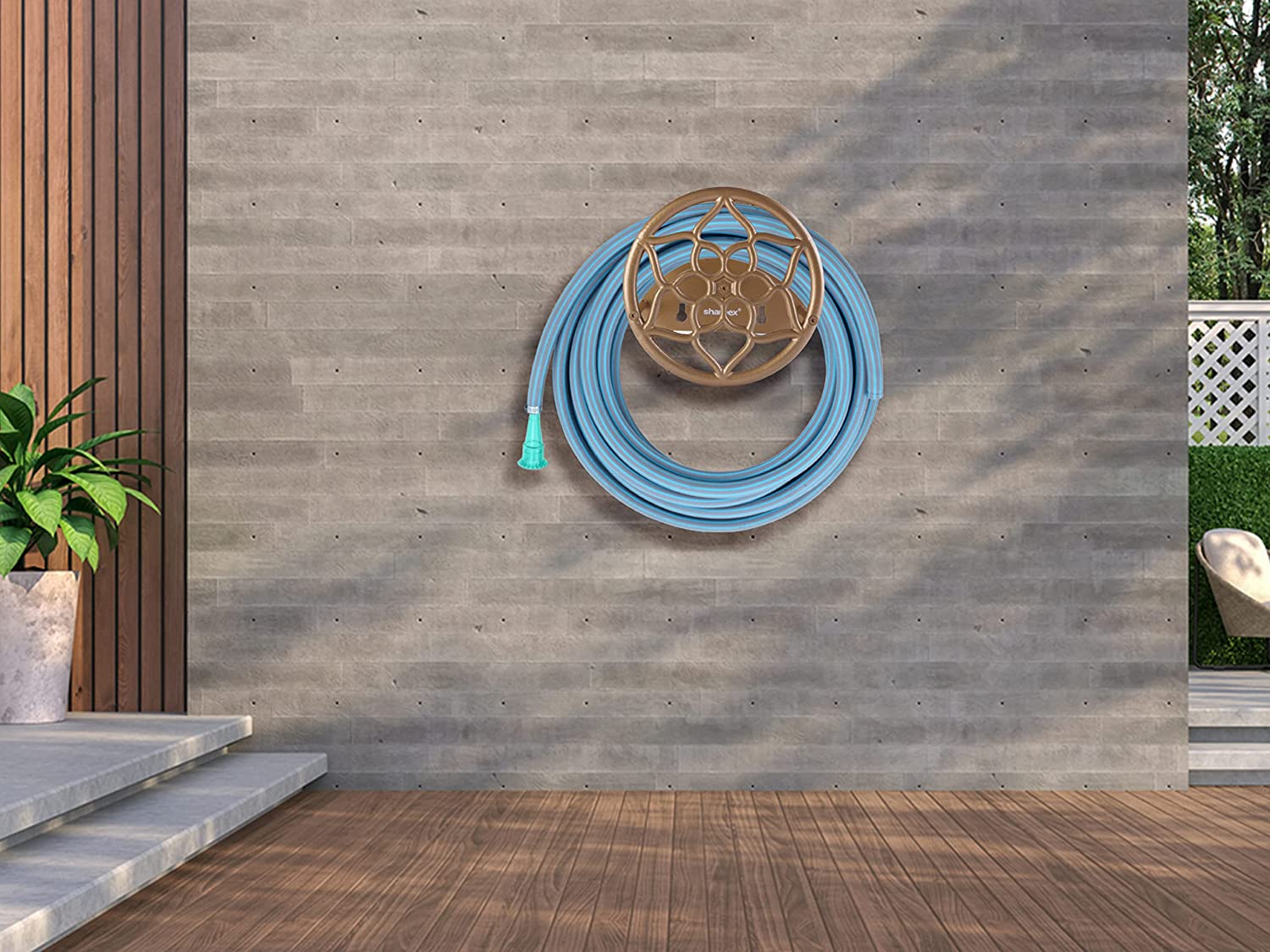 Wall Mount Hose Hanger - Gold (HOS-GL-007)