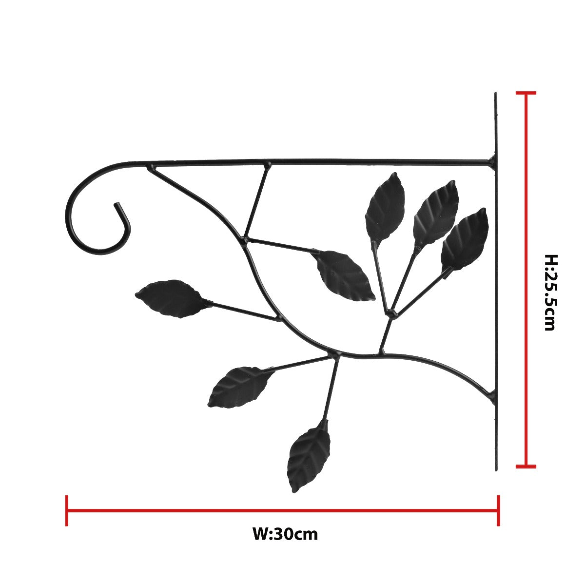 Metal Wall Bracket - Black  (BRK-BL-018)