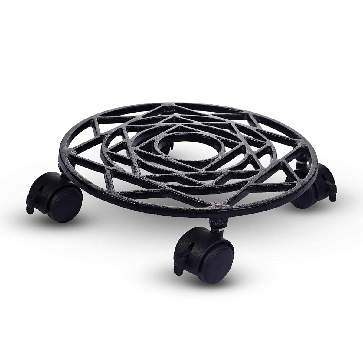 Metal Trolley - Black - Set of 2 (CO-TRL-BL-008)