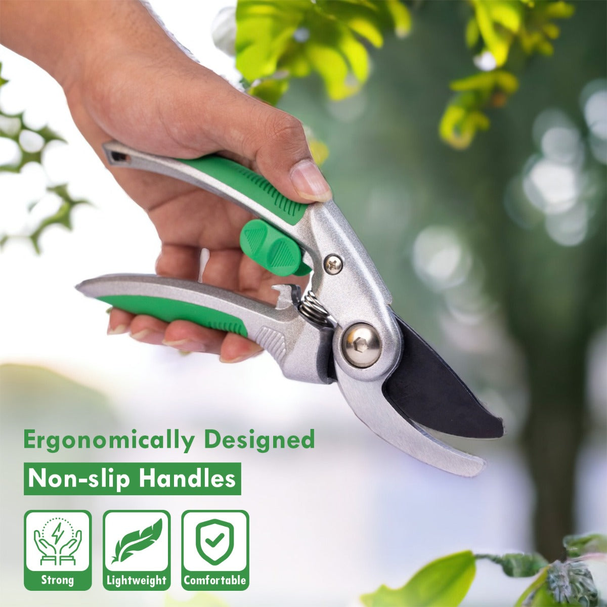 Heavy-Duty Bypass Professional Pruning Shears