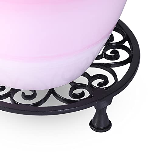 Metal Pot Stand- Black -Set of 4 (CO4-STN-PLS-BL-16)