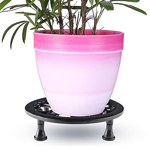Metal Pot Stand- Black -Set of 4 (CO4-STN-PLS-BL-16)