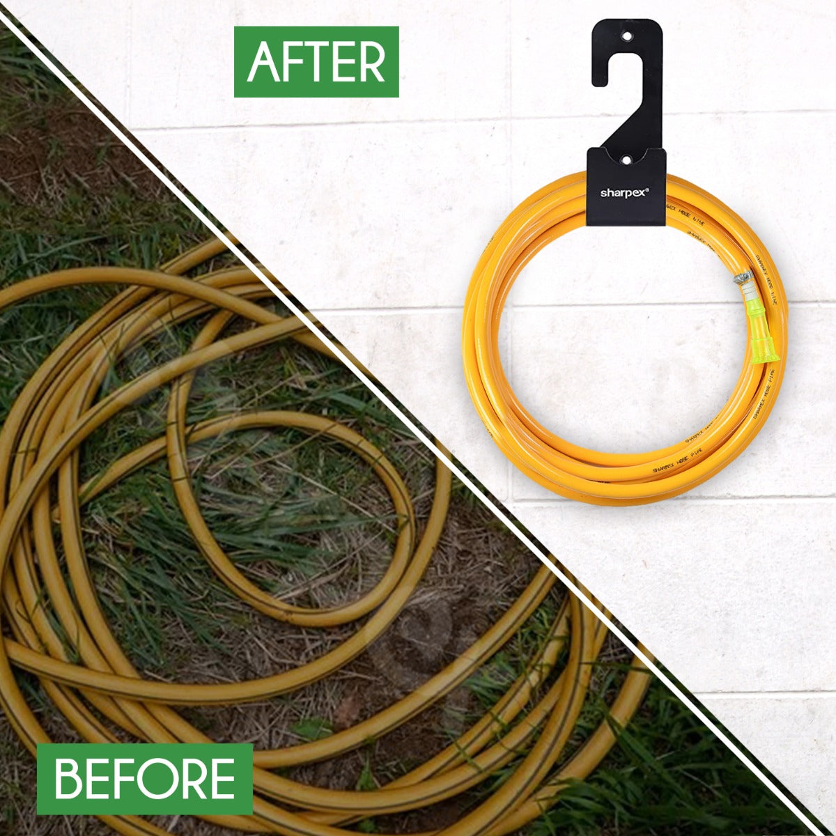 Sharpex DIY Wall Mount Watering Hose Holders, Designer Style Antique Hose Hanger for Garden, Hotel, Backyard and Outdoor Wall Mount Hose Hanger Only