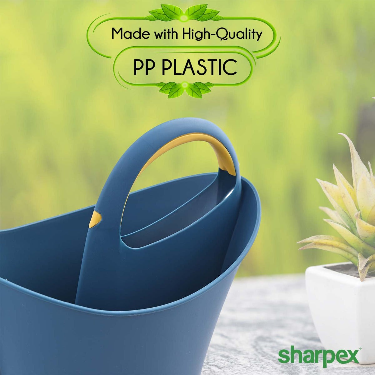 Modern & Decorative Long Tip Watering Can (2L) for Home Gardening | Blue