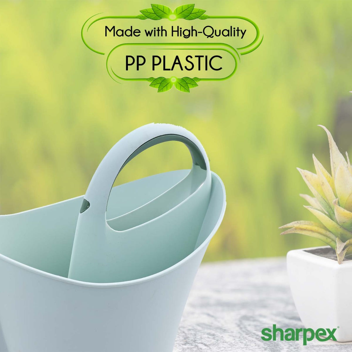 Modern & Decorative Long Tip Watering Can (2L) for Home Gardening | Green