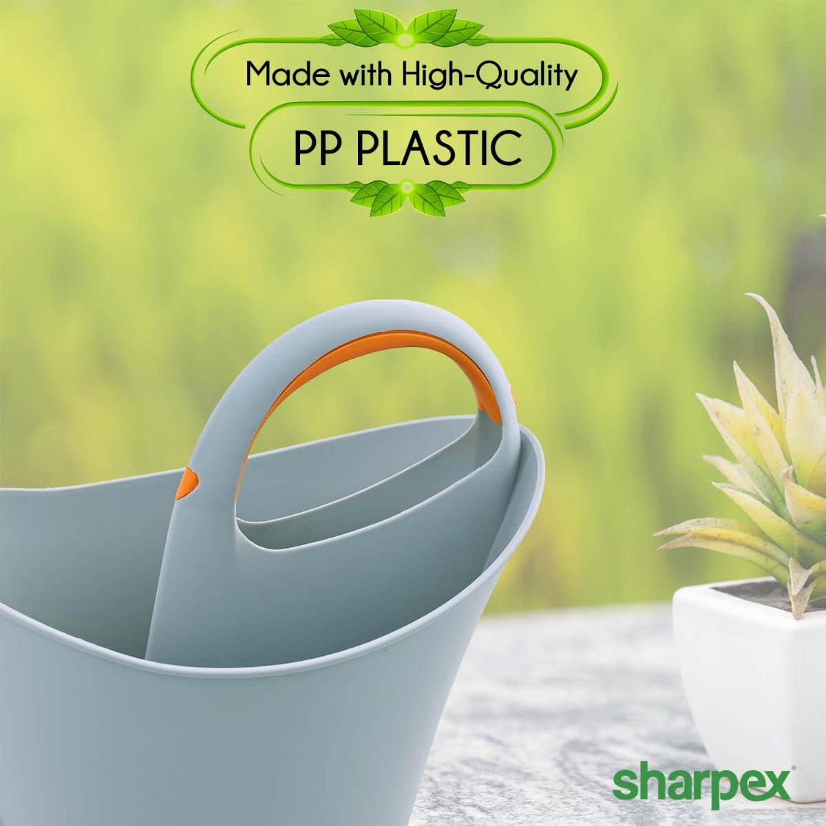 Modern & Decorative Long Tip Watering Can (2L) for Home Gardening | Grey