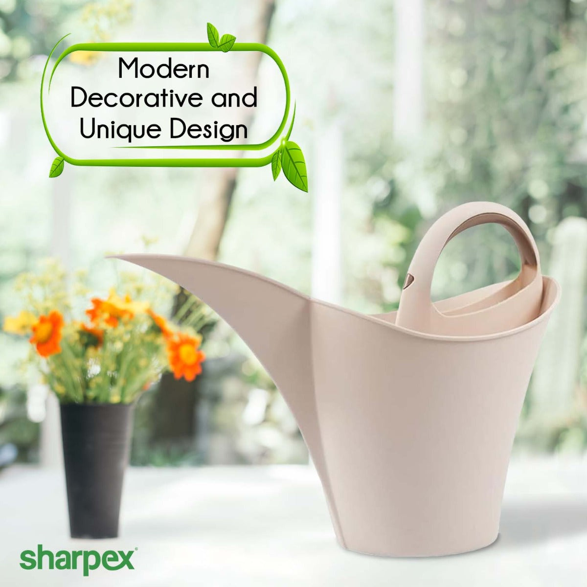 Modern & Decorative Long Tip Watering Can (2L) for Home Gardening | Pink