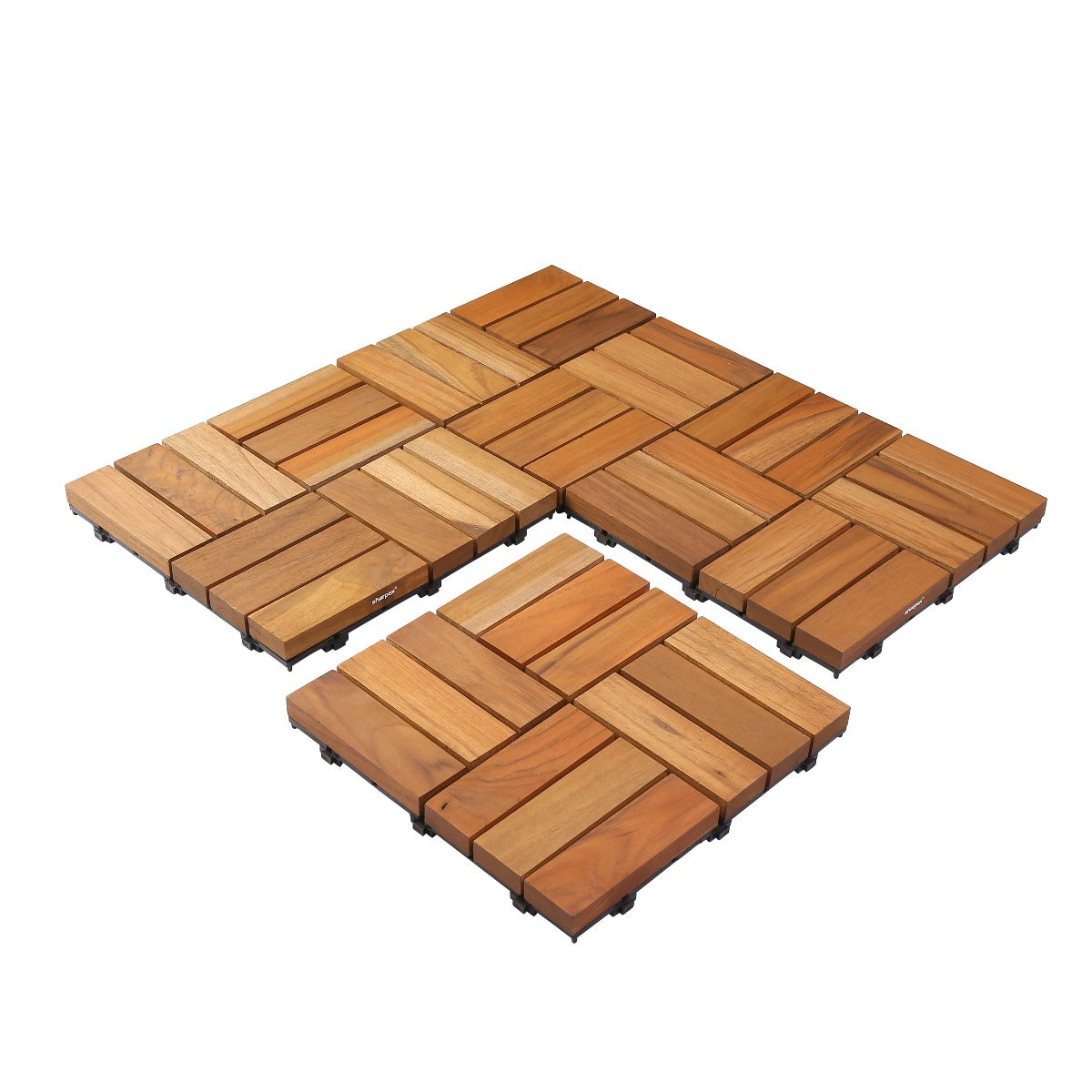 Teak Wood Deck Tiles - Brown (TIL-BR-004)