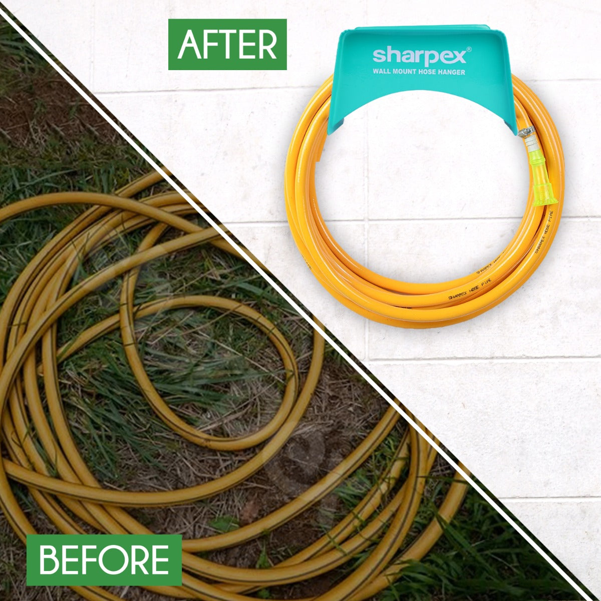 Heavy Duty Steel Portable Irrigation Watering Hose Holder Only (Ocean Green)