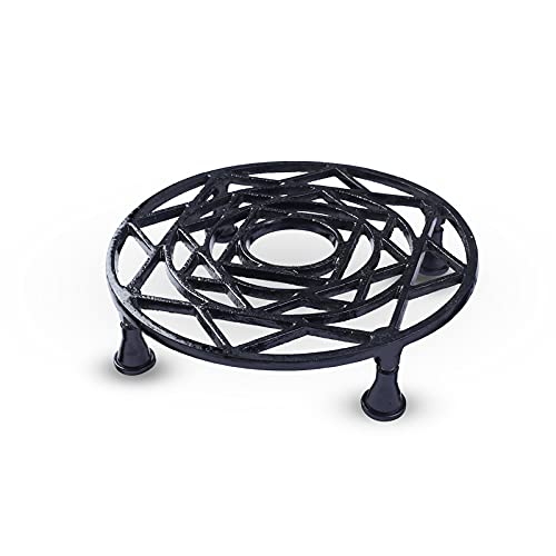 Metal Pot Stand -Black-Set of 1(STN-PLS-BL-08)