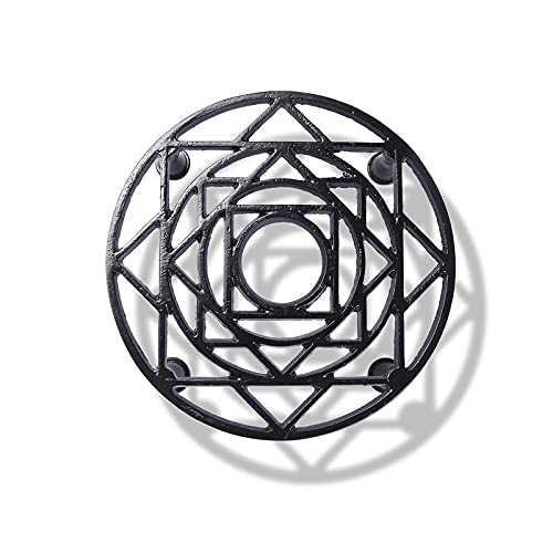 Metal Pot Stand -Black-Set of 1(STN-PLS-BL-08)