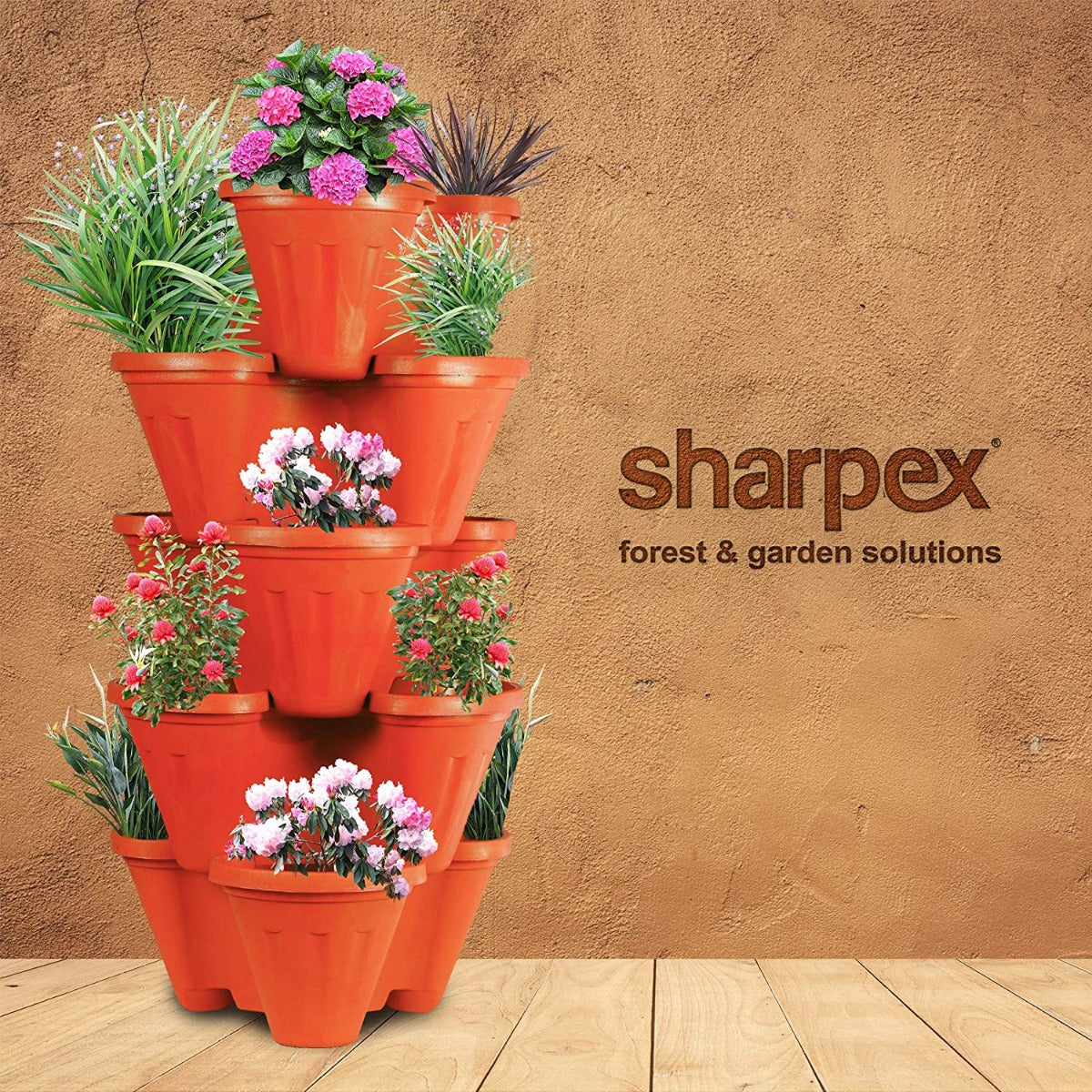 Garden Stacking Flower Pot( POT-TR-025 )