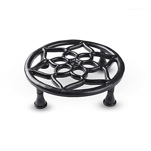Metal Pot Stand- Black -Set of 4 (CO4-STN-PLS-BL-07)