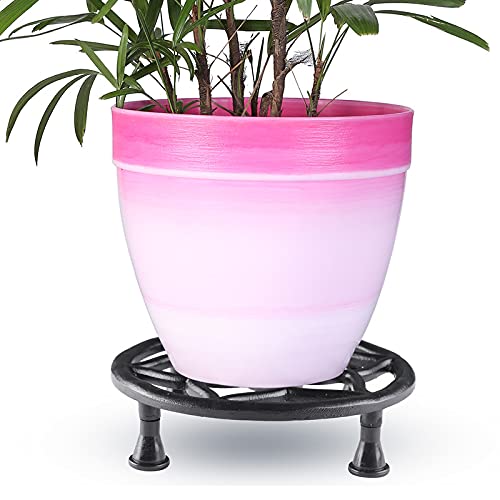 Metal Pot Stand- Black -Set of 4 (CO4-STN-PLS-BL-06)