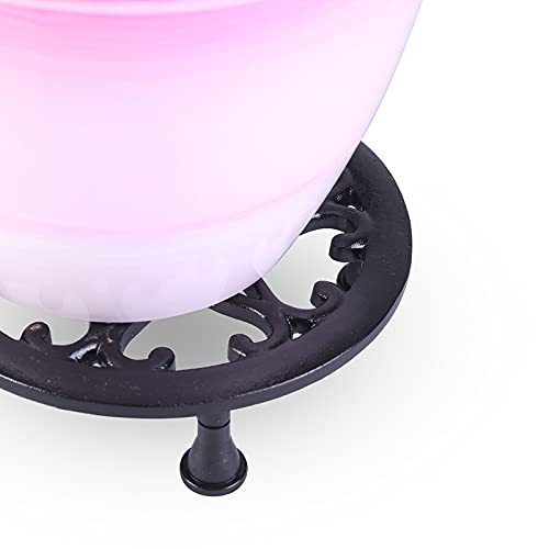 Metal Pot Stand- Black -Set of 4 (CO4-STN-PLS-BL-06)