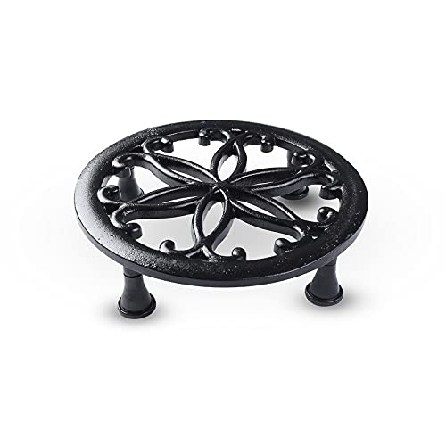 Metal Pot Stand- Black -Set of 4 (CO4-STN-PLS-BL-06)