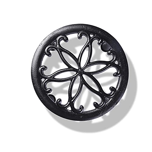 Metal Pot Stand- Black -Set of 4 (CO4-STN-PLS-BL-06)