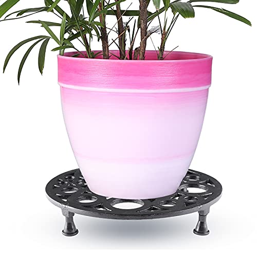 Metal Pot Stand -Black-Set of 1(STN-PLS-BL-18_1)