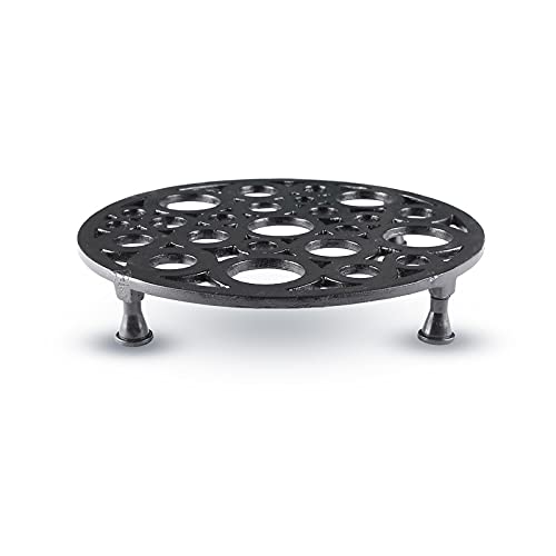 Metal Pot Stand -Black-Set of 1(STN-PLS-BL-18_1)