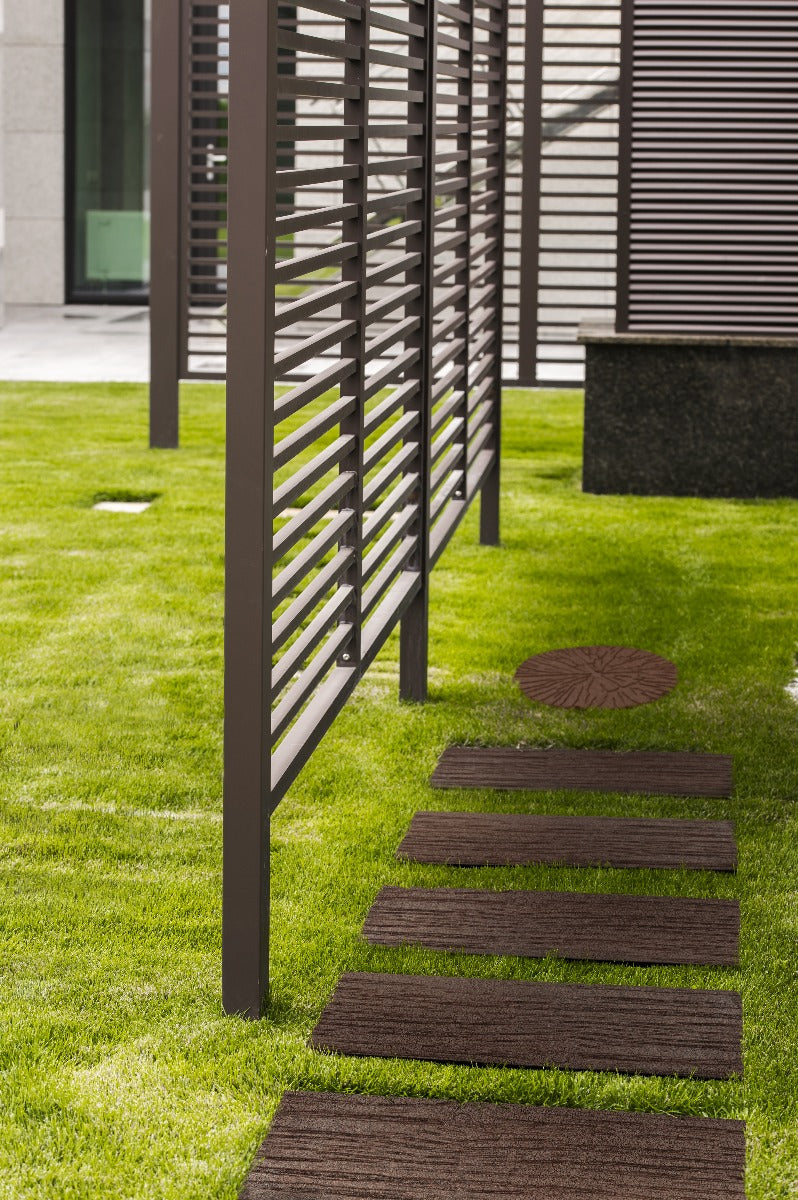 Sharpex Stepping Stones for Garden Rectangle Brown Design  Decorative Walkway for Outdoor Pathway, Lawn, Yard, Home, Landscaping Perfect Personalized Stepping Stones for Outdoor Pathway(SS-R-B-008)