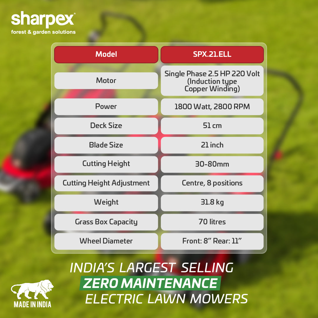 21" Electric Lawn Mower (SPX.21.ELL)