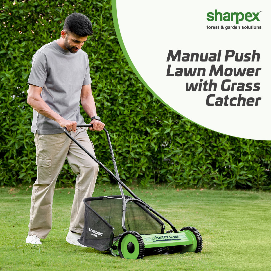 16" Manual Lawn Mower - Green