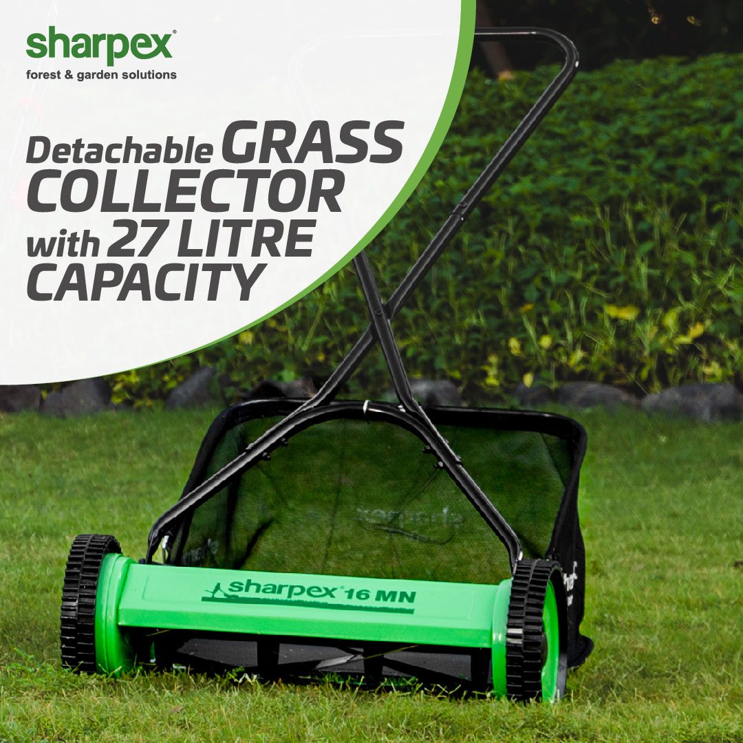 16" Manual Lawn Mower - Green