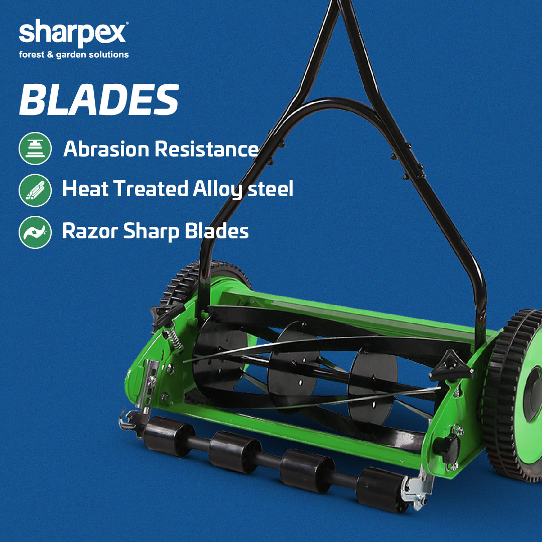 16" Manual Lawn Mower - Green