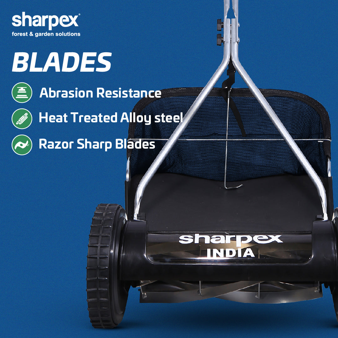 16" Manual Lawn Mower (Red)