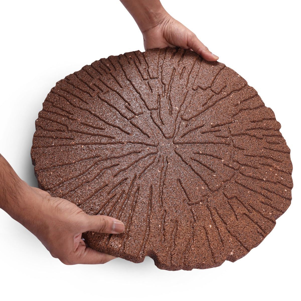 Sharpex Stepping Stones for Garden Cracked Log Brown Design  Decorative Walkway for Outdoor Pathway, Lawn, Yard, Home, Landscaping Perfect Personalized Stepping Stones for Outdoor Pathway(SS-CL-B-007)