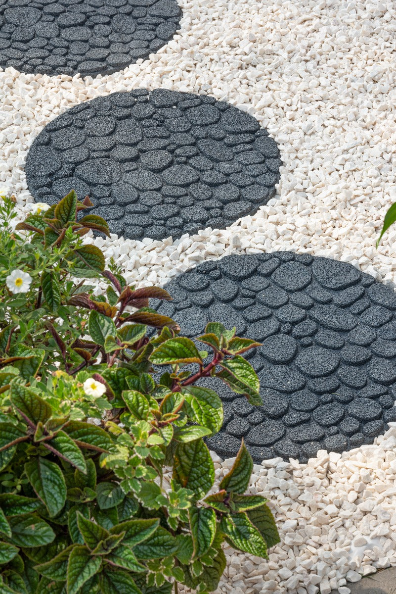 Sharpex Stepping Stones for Garden River Rock Grey Design Decorative Walkway for Outdoor Pathway, Lawn, Yard, Home, Landscaping Perfect Personalized Stepping Stones for Outdoor Pathway(SS-RR-G-003)