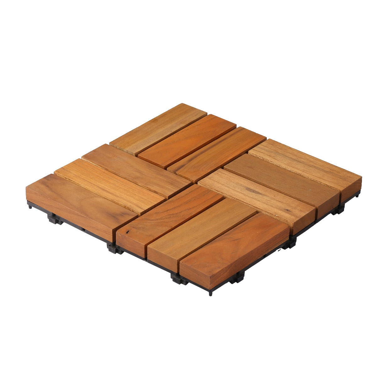Teak Wood Deck Tiles - Brown (TIL-BR-004)