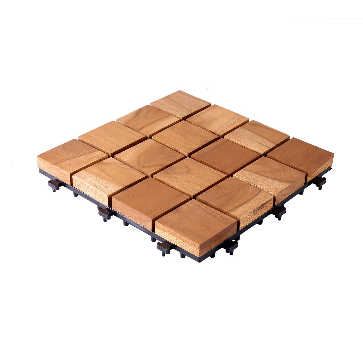 Teak Wood Deck Tiles - Brown (TIL-BR-012)