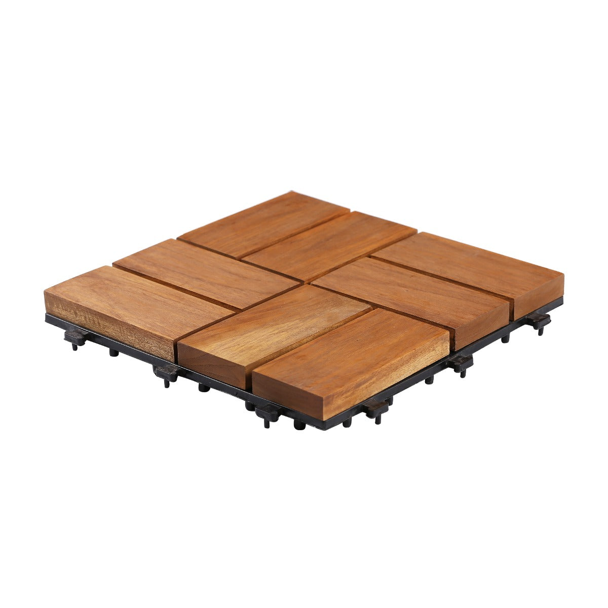 Teak Wood Deck Tiles - Brown (TIL-BR-015)